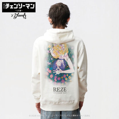 Chainsaw Man Reze Arc The Movie x glamb - Reze Hoodie White [Pre-Order December 2025]