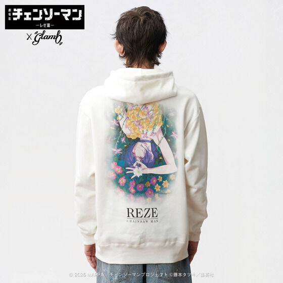 Chainsaw Man Reze Arc The Movie x glamb - Reze Hoodie White [Pre-Order December 2025]