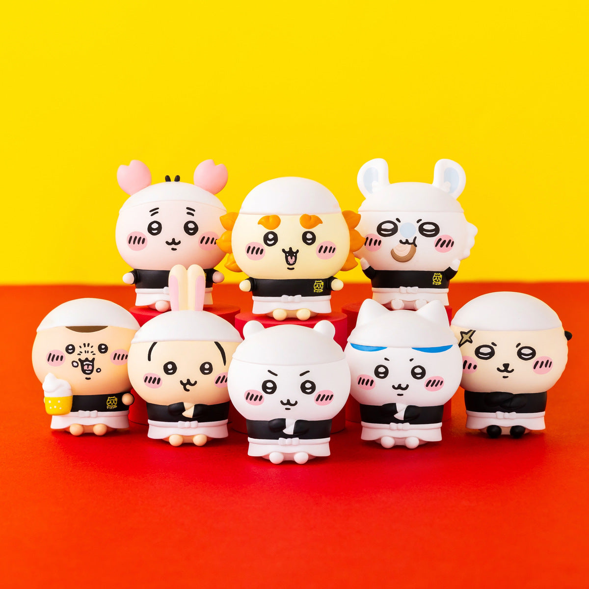 Chiikawa Mini Soft Vinyl Figure Collection - Ramen Pig Ver. Complete Set of 8 Types