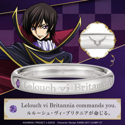 Code Geass Lelouch of the Rebellion x U treasure - Message Ring Lelouch Model (4 Types) [Pre-Order Dec 2026]