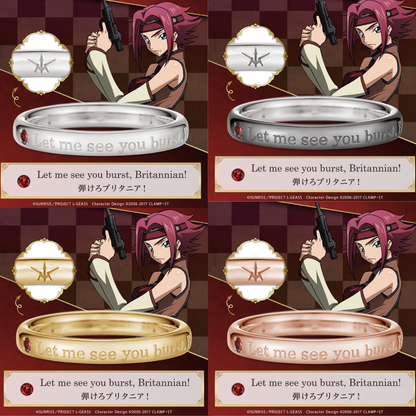 Code Geass Lelouch of the Rebellion x U treasure - Message Ring Kallen Model (4 Types) [Pre-Order Dec 2026]