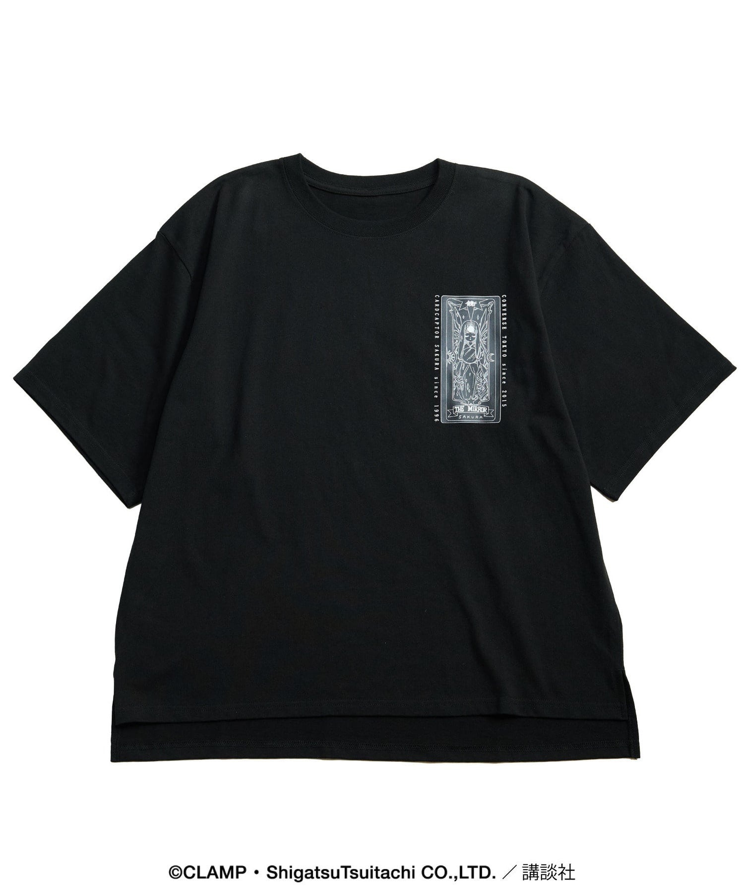 convers TOKYO レアコラボTee ブラック アリシアスタン Converse Tokyo x Clamp Fashion Collection - Cardcaptor Sakura
