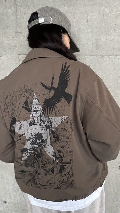 Converse Tokyo x Clamp Fashion Collection - Tsubasa: Reservoir Chronicle Graphic Coach Jacket