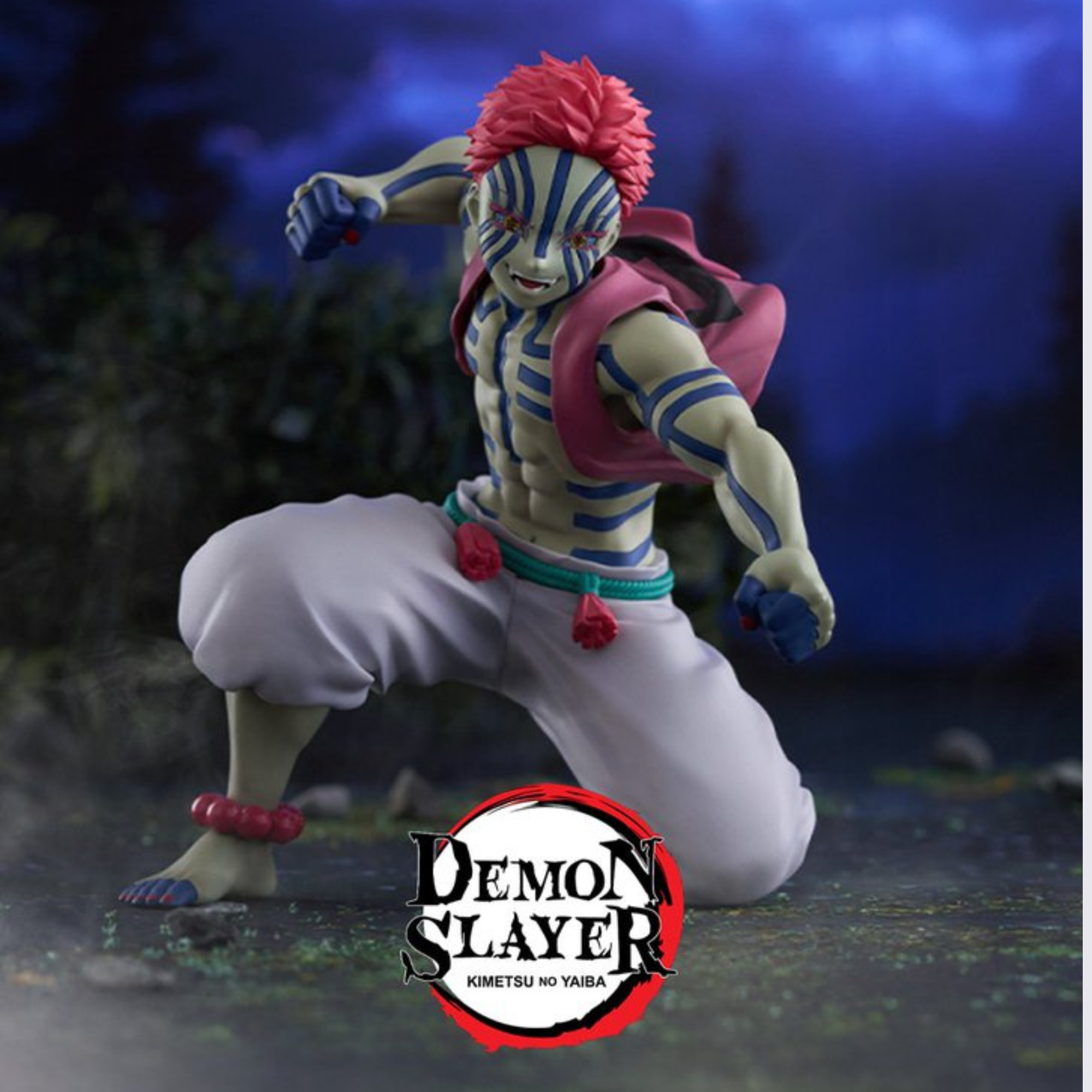 Demon Slayer Noodle Stopper Figure - Akaza Battle Ver.