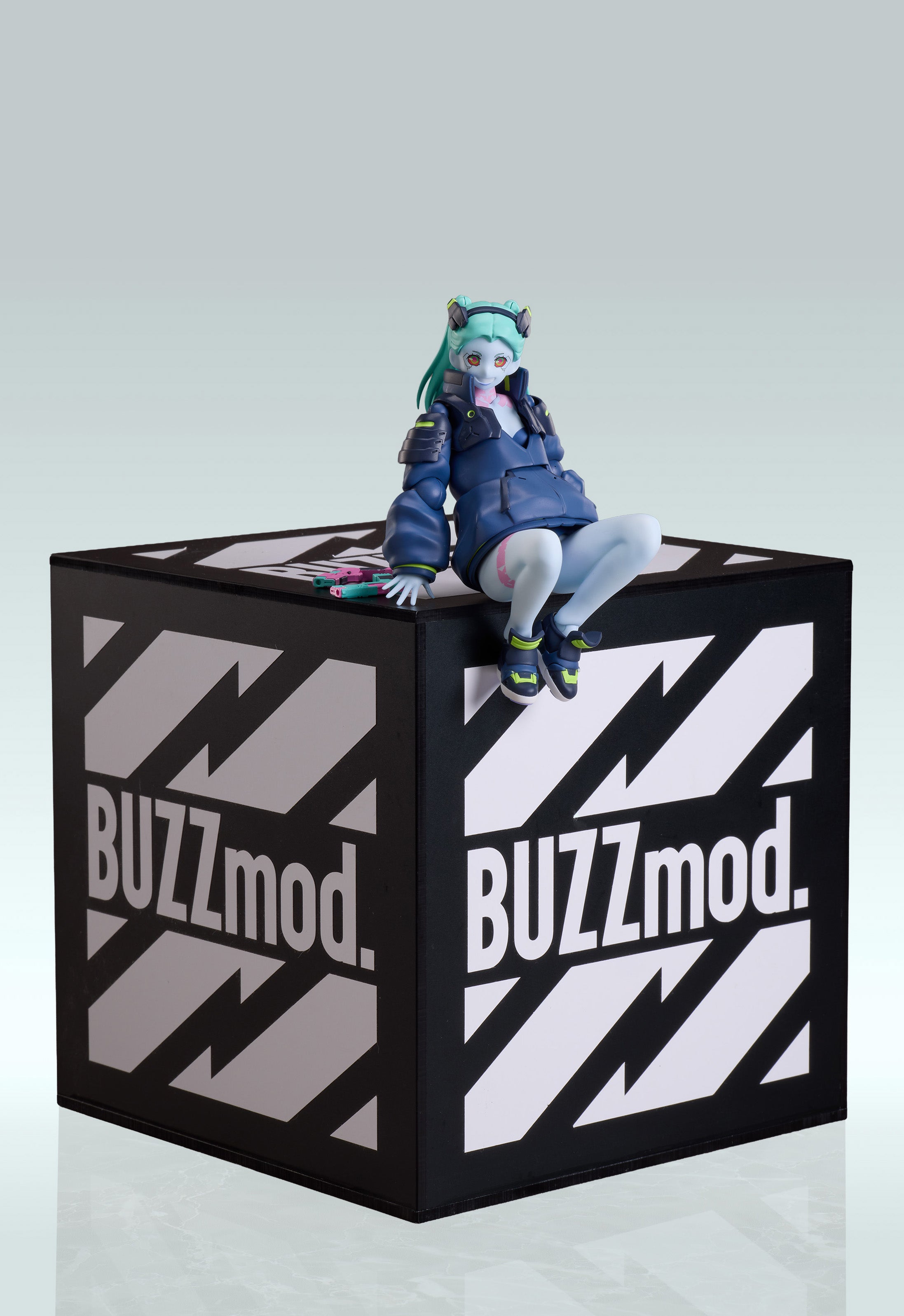Cyberpunk Edgerunners Aniplex BuzzMod Figure - Display Stand Edition Rebecca [Pre-Order Jul 2026]