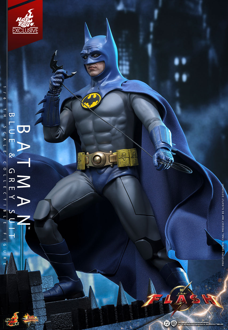 DC Comics x The Flash - Batman Blue & Gray Suit 1/6 Scale Figure [Pre-Order Dec 2025]