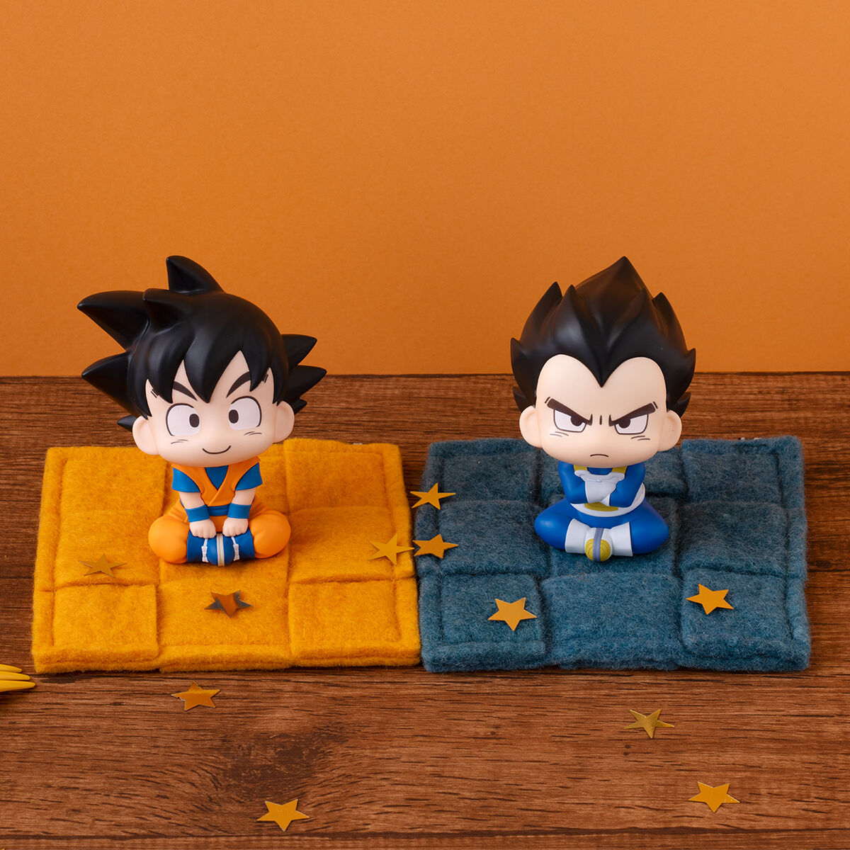 DRAGON BALL DAIMA - RUKAPPU - SON GOKU (MINI) & VEGETA (MINI) SET WITH LIMITED CUSHION