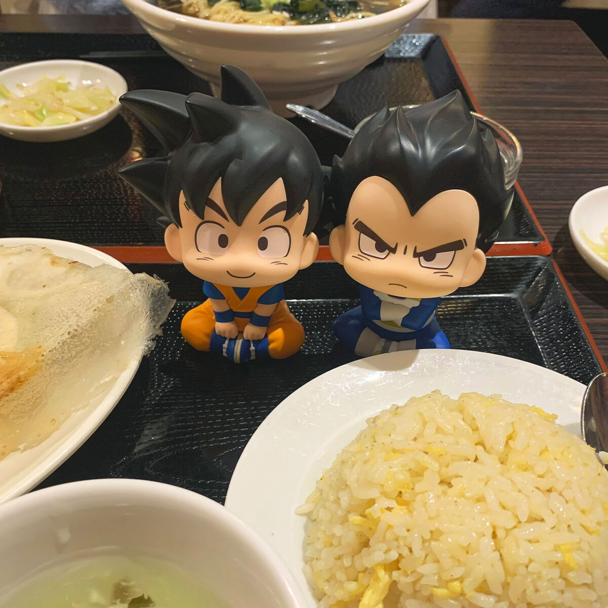 DRAGON BALL DAIMA - RUKAPPU - SON GOKU (MINI) & VEGETA (MINI) SET WITH LIMITED CUSHION