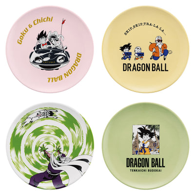 Dragon Ball Ichiban Kuji - EX Fierce Battle!! Tenkaichi Budokai - H Prize- Round Plate Full Set 4 Pcs