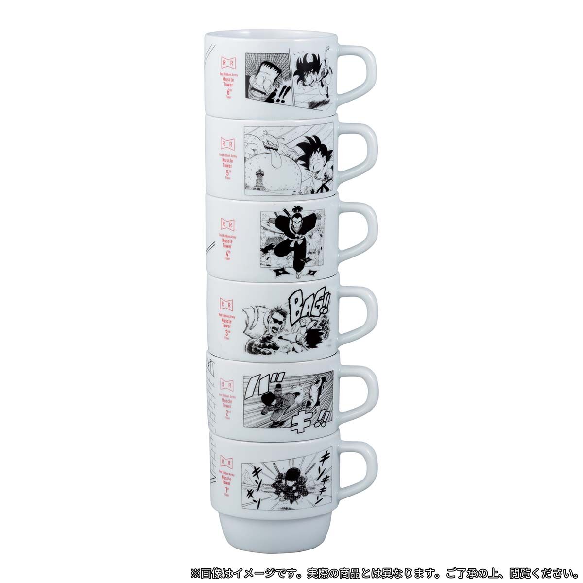 DRAGON BALL DAIMATSURI Muscle Tower Mug - complete set 6 pcs