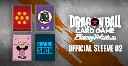 DRAGON BALL SUPER CARD GAME FUSION WORLD - OFFICIAL CARD SLEEVE 02 - SPECIAL SET 4 Pcs