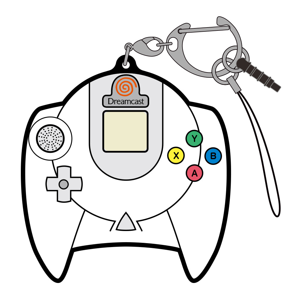 DREAMCAST CONTROLLER RUBBER MULTI KEYCHAIN