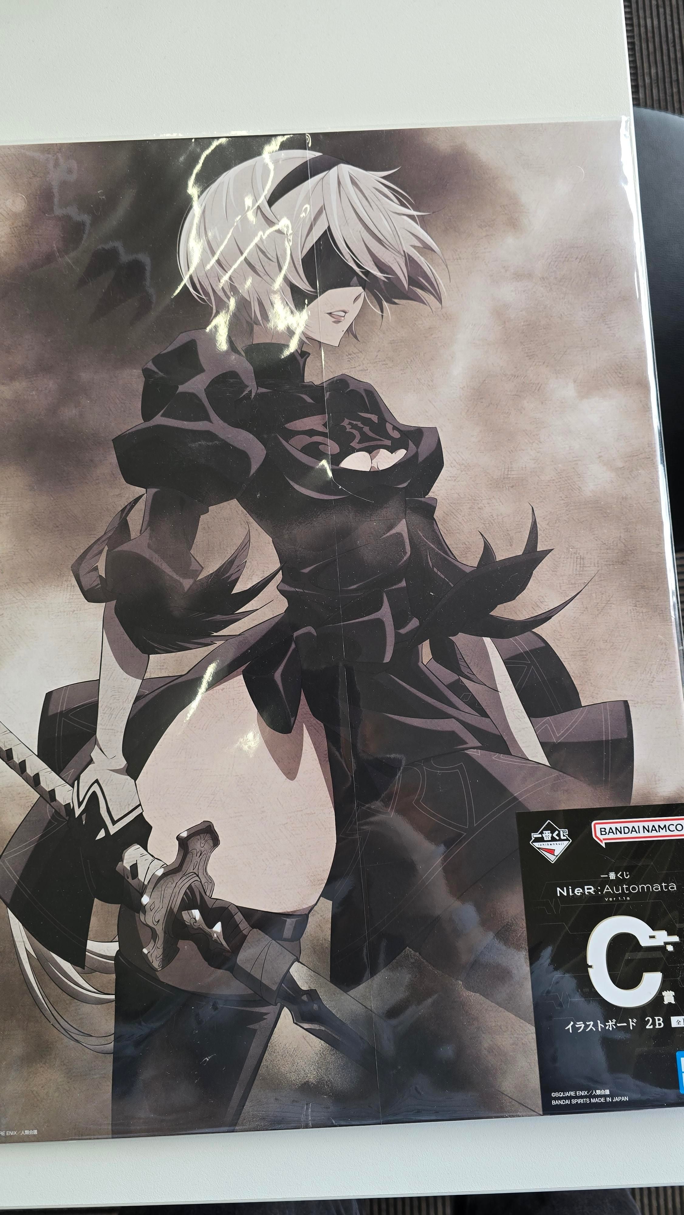 Automata フィギュア　イラストボード Damage Item] ICHIBAN KUJI - NieR:Automata Ver1.1a - C PRIZE