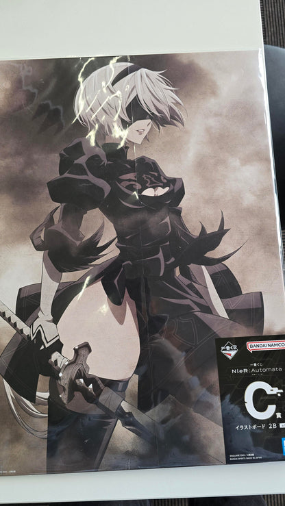 [Damage Item] ICHIBAN KUJI - NieR:Automata Ver1.1a - C PRIZE - Illustration Board YoRHa 2B