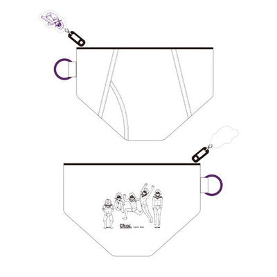 DanDaDan Exhibition - Evil Eye Brief Pouch with Acrylic Keychain