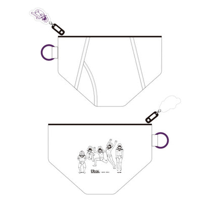 DanDaDan Exhibition - Evil Eye Brief Pouch with Acrylic Keychain