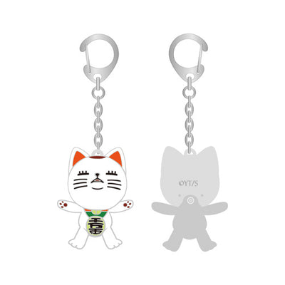 DanDaDan Exhibition - Turbo Granny (Lucky cat) Swing Keychain