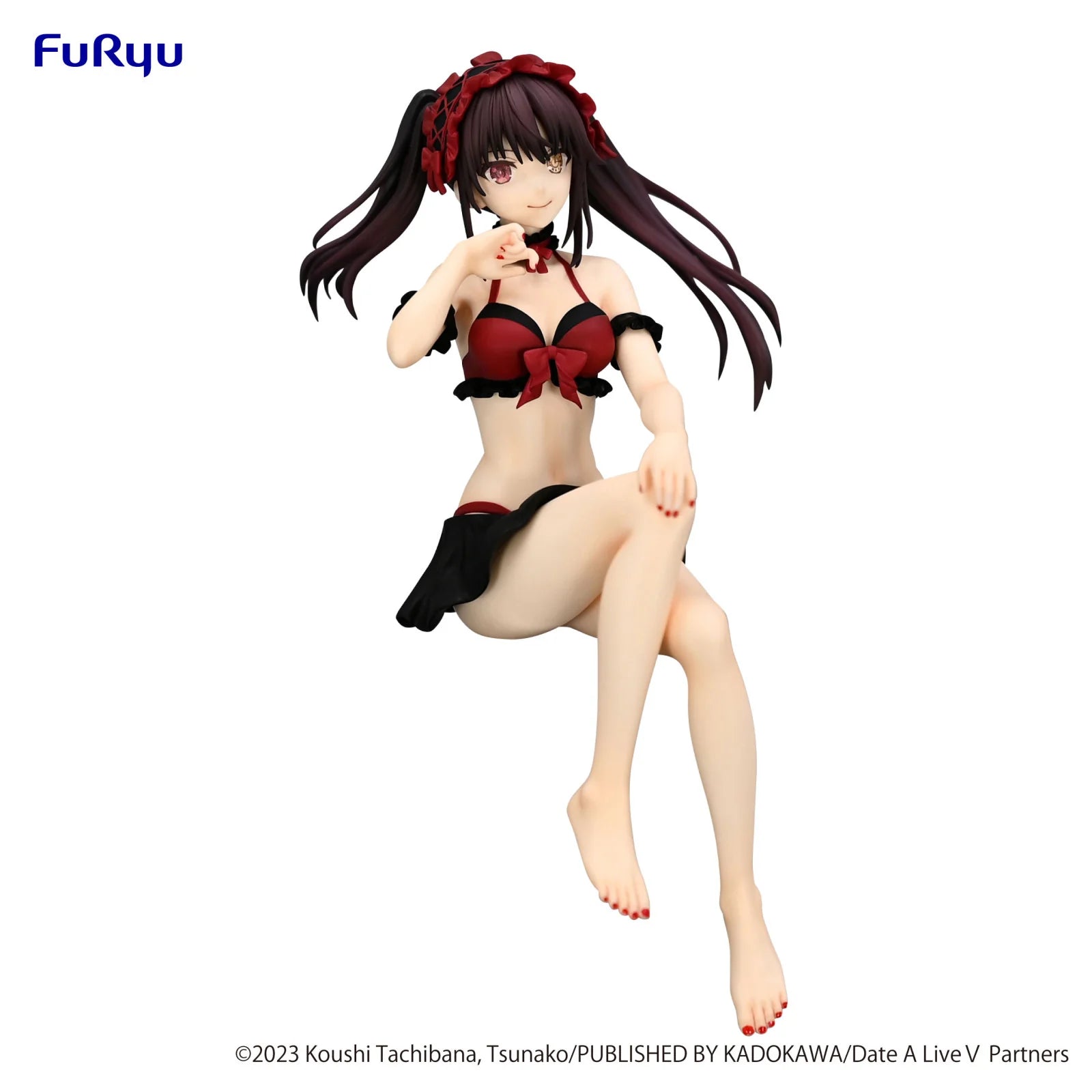 Date A Live V Noodle Stopper Figure - Kurumi Tokisaki Swimsuit Version