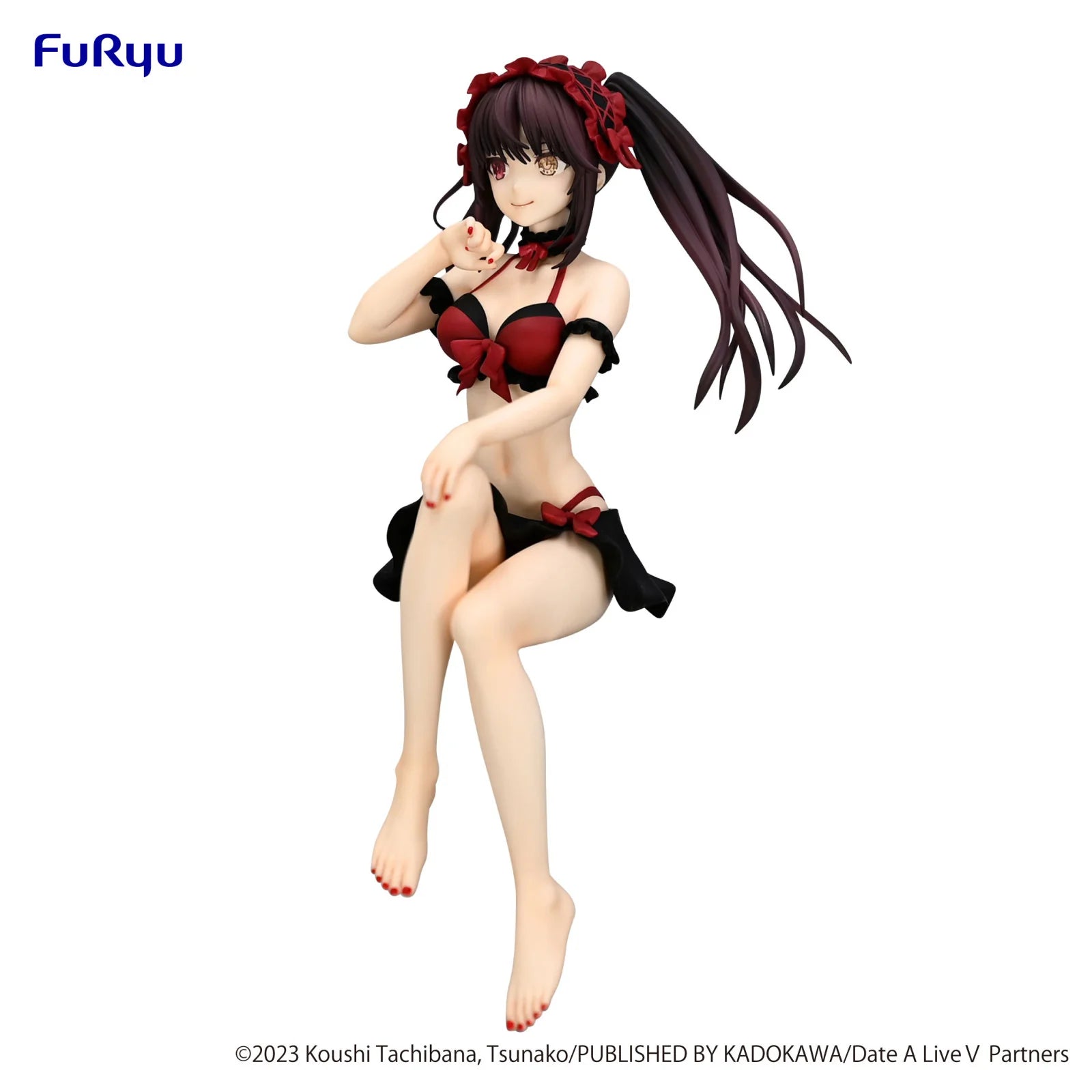 Date A Live V Noodle Stopper Figure - Kurumi Tokisaki Swimsuit Version