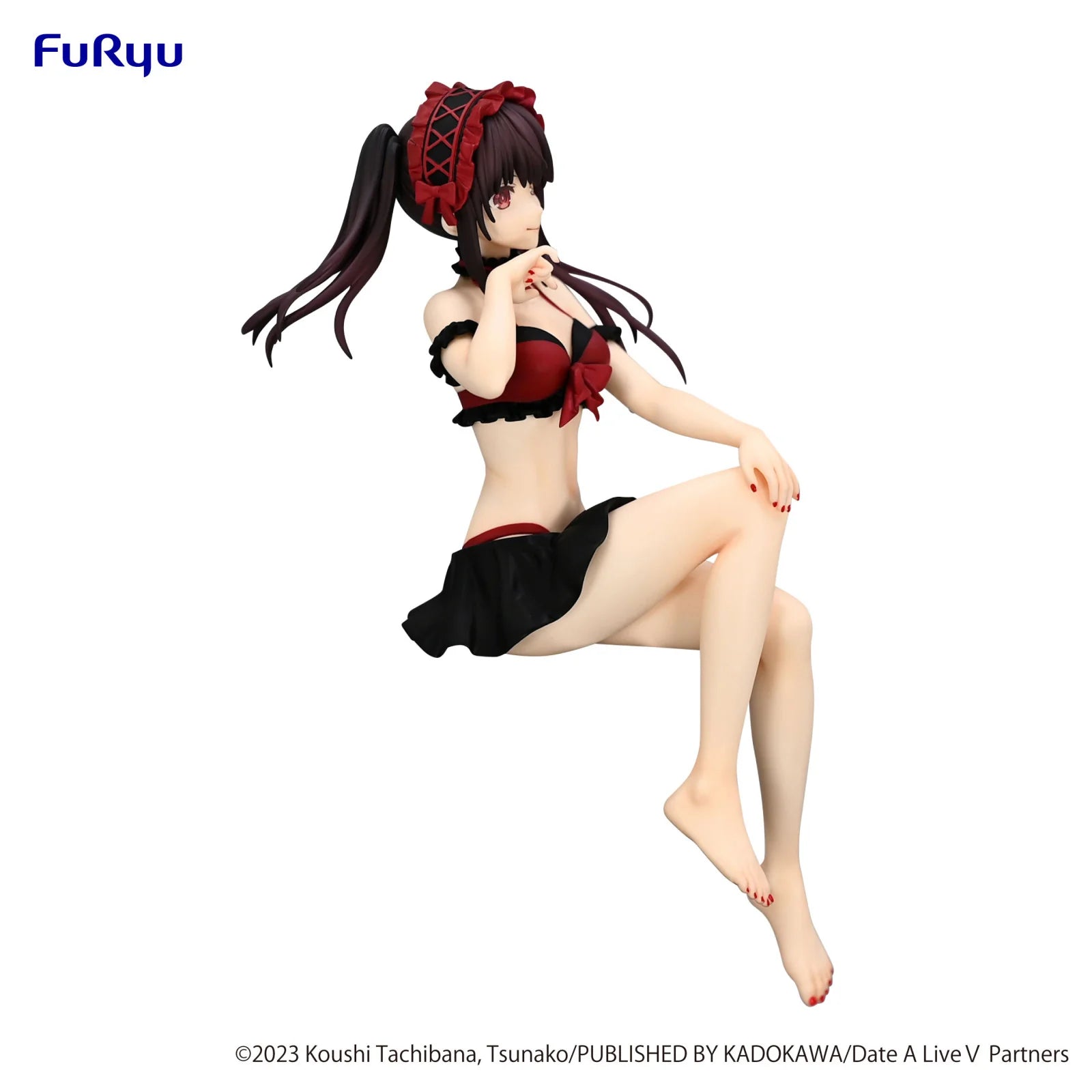 Date A Live V Noodle Stopper Figure - Kurumi Tokisaki Swimsuit Version