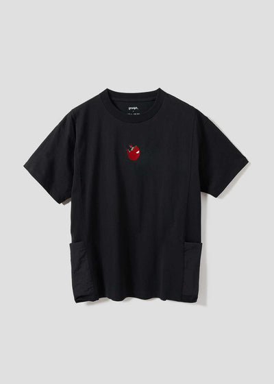 Death Note Graniph - Potato chips Side pocket big silhouette T-shirt