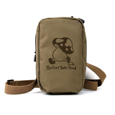 Delicious in Dungeon Khaki Mini Shoulder Pouch - Walking Mushroom [Pre-Order Jun 2026]