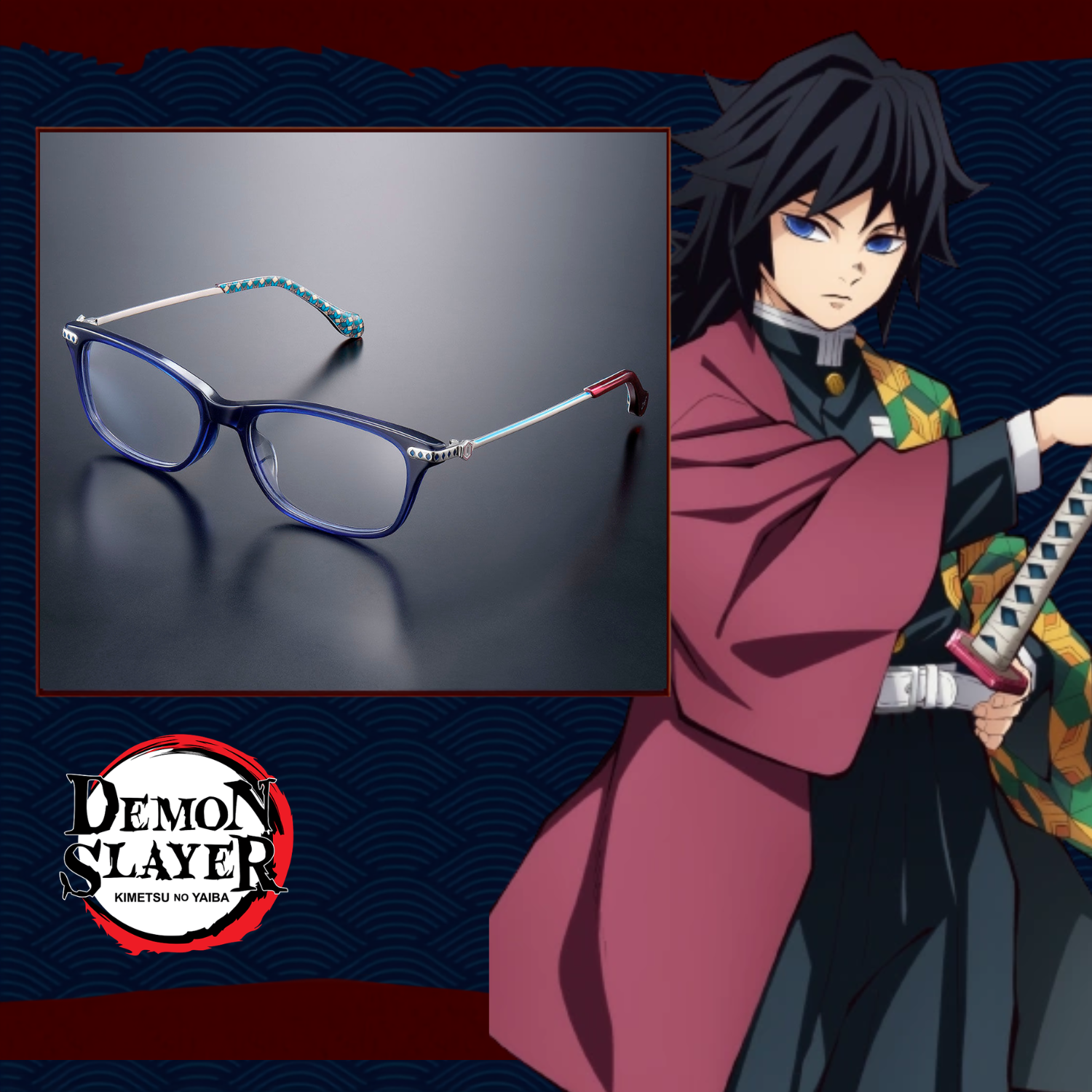 Demon Slayer Glasses Collection - Giyu Tomioka Model [Pre-Order Oct 2026]