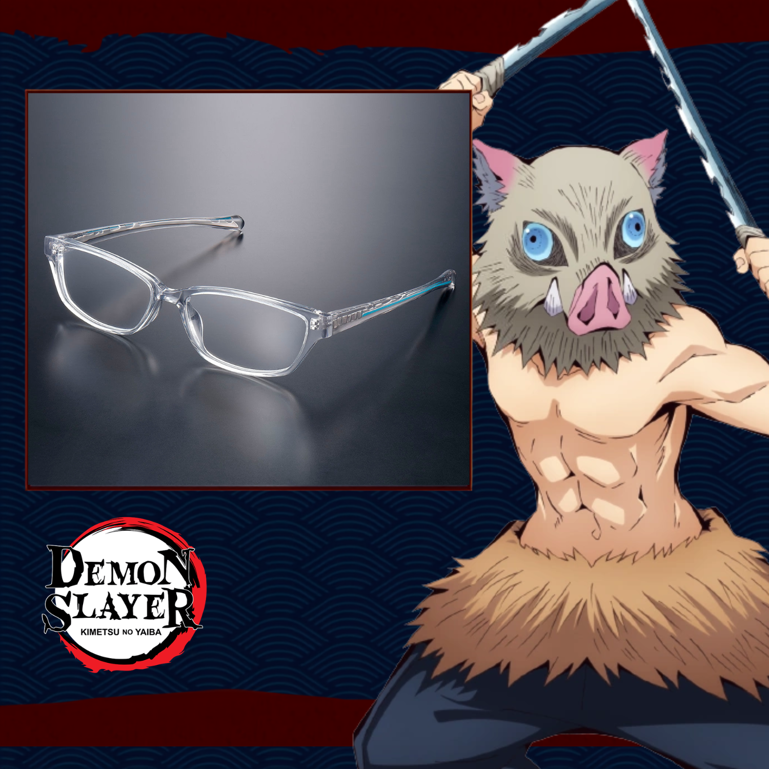 Demon Slayer Glasses Collection - Inosuke Hashibira Model [Pre-Order Oct 2026]