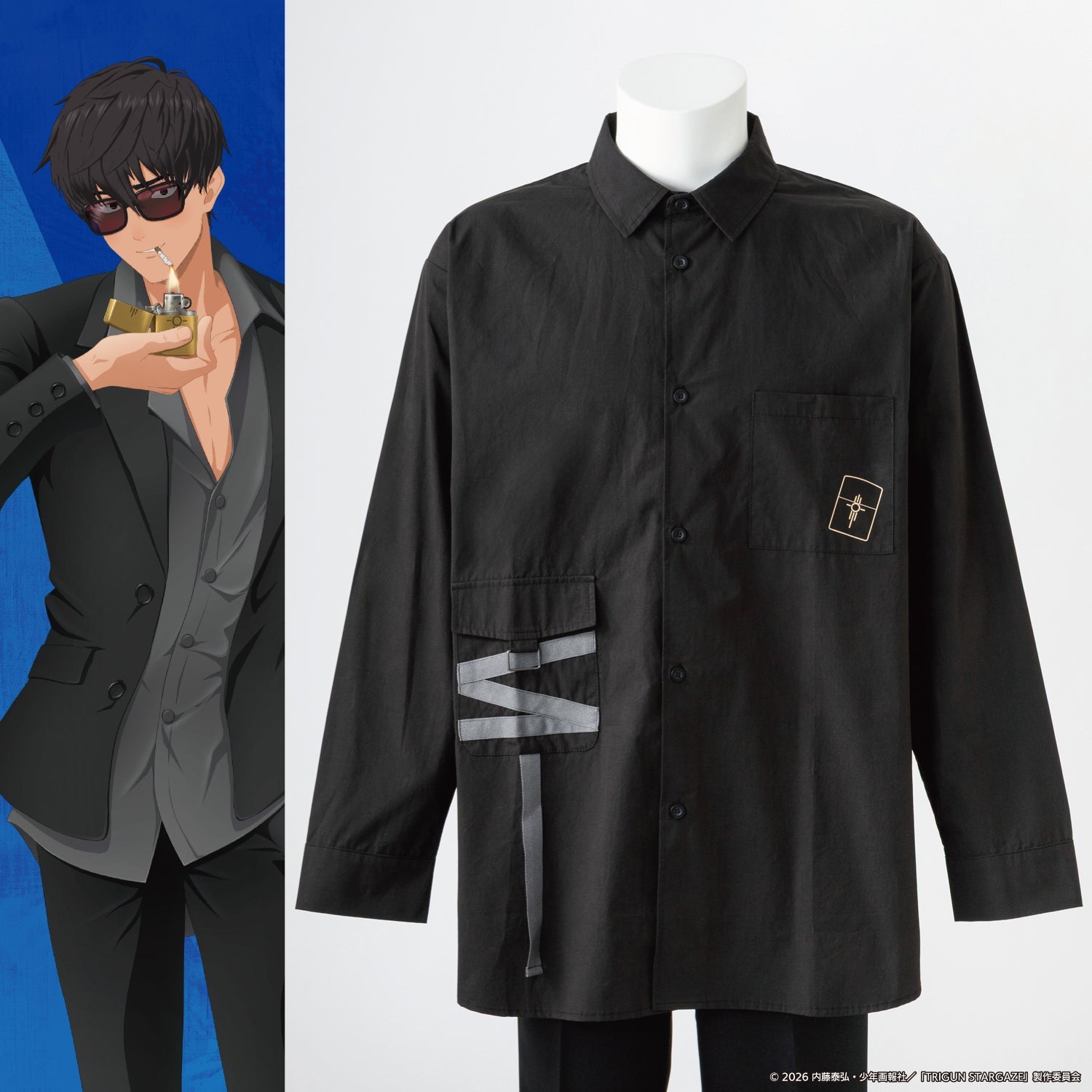 Trigun Stargaze x Supergroupies - Nicholas D. Wolfwood Model Shirt
