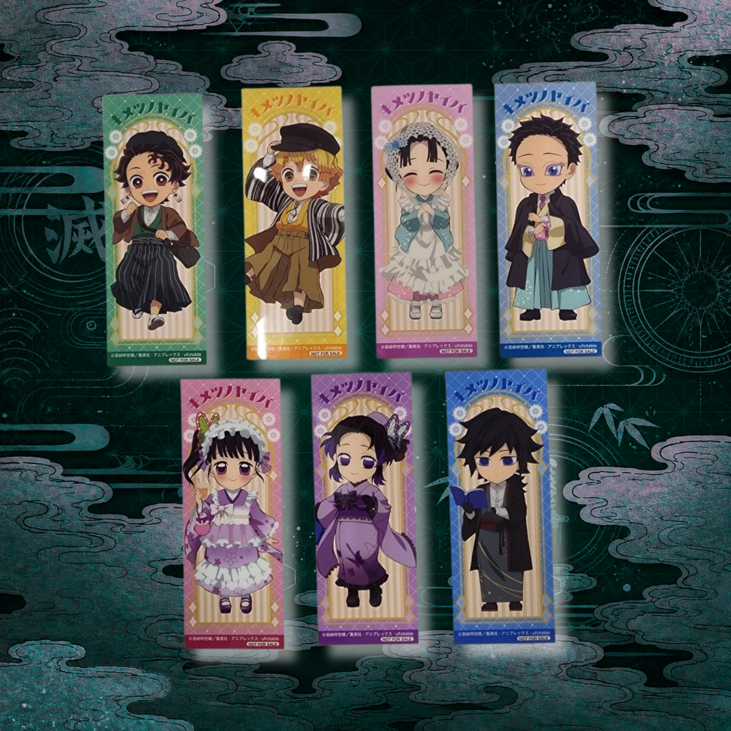 Demon Slayer Ufotable - Clear Bookmark Collection Complete Set of 7 Types