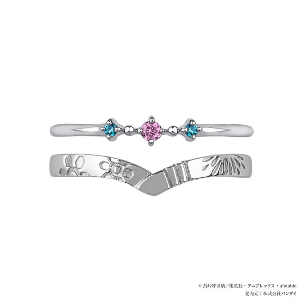Demon Slayer Kimetsu No Yaiba Tufave - Silver Ring Set (3 Types) [Pre-Order Mar 2026]