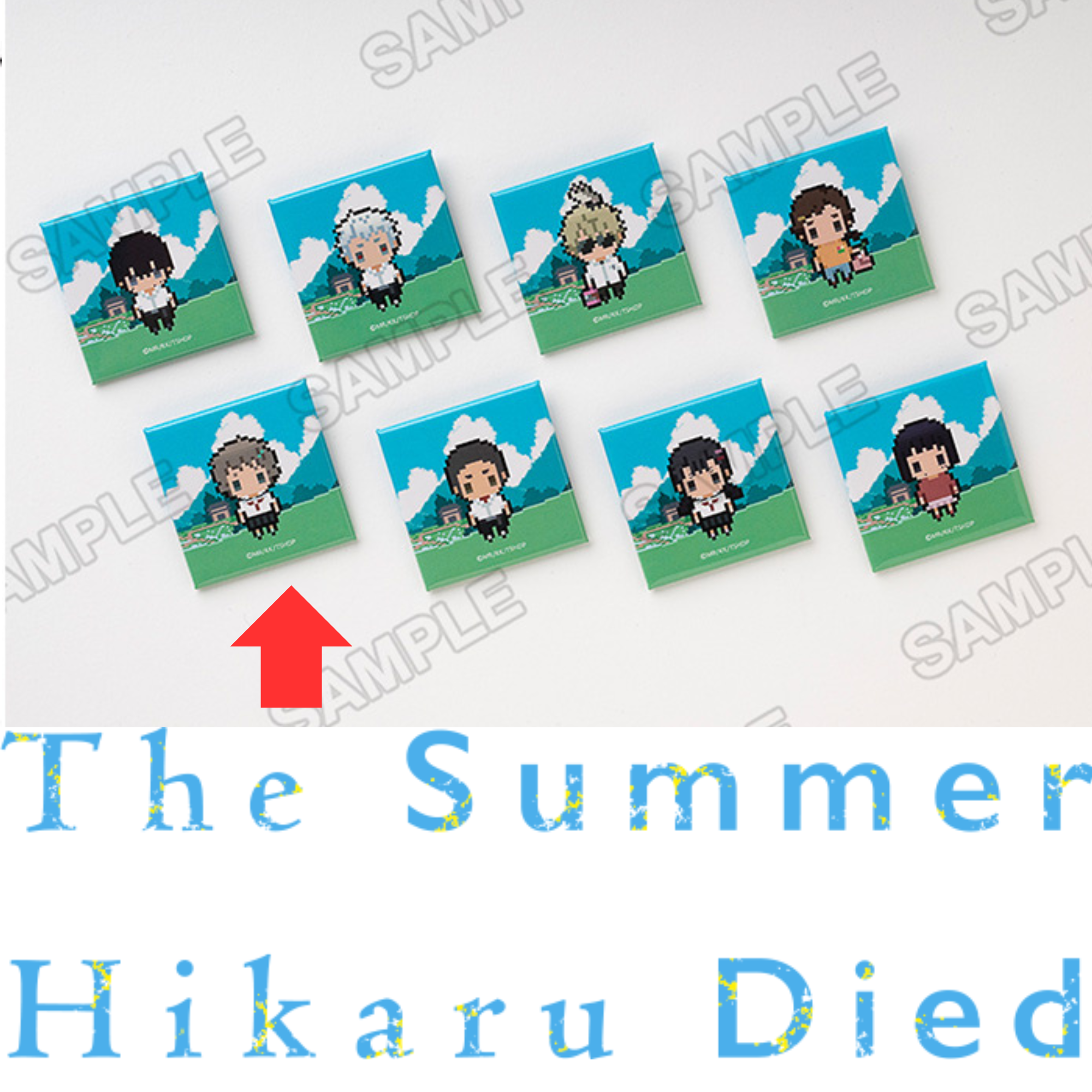 The Summer Hikaru Died Art Exhibition - Petit Bit Mini Square Can Badges (8 types) [Pre-Order Nov 2025]