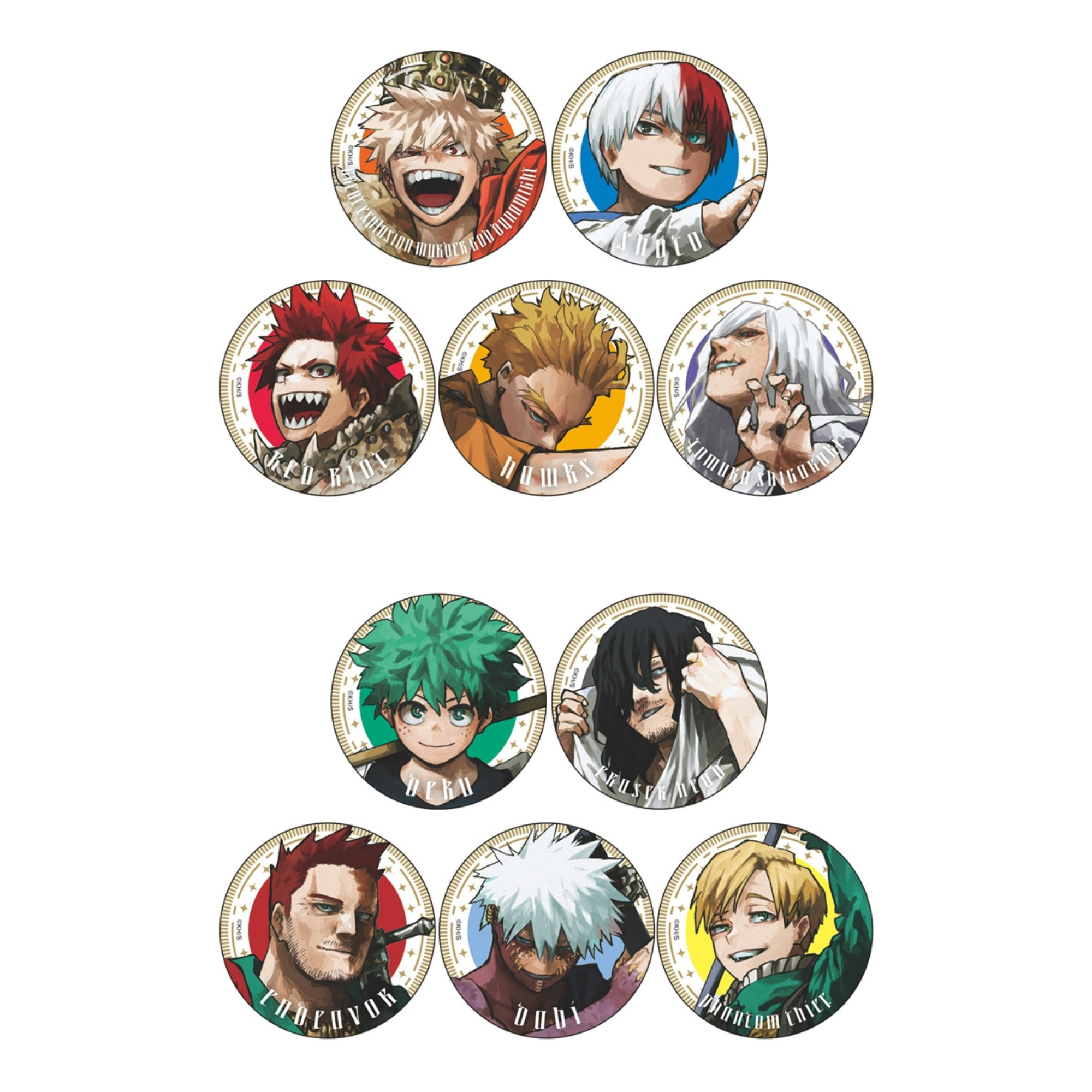 My Hero Academia Jump Giga 2025 Autumn - New Top Ten World Best Hero Can Badge (2 sets / 10 types in total) [Pre-Order Jun 2026]