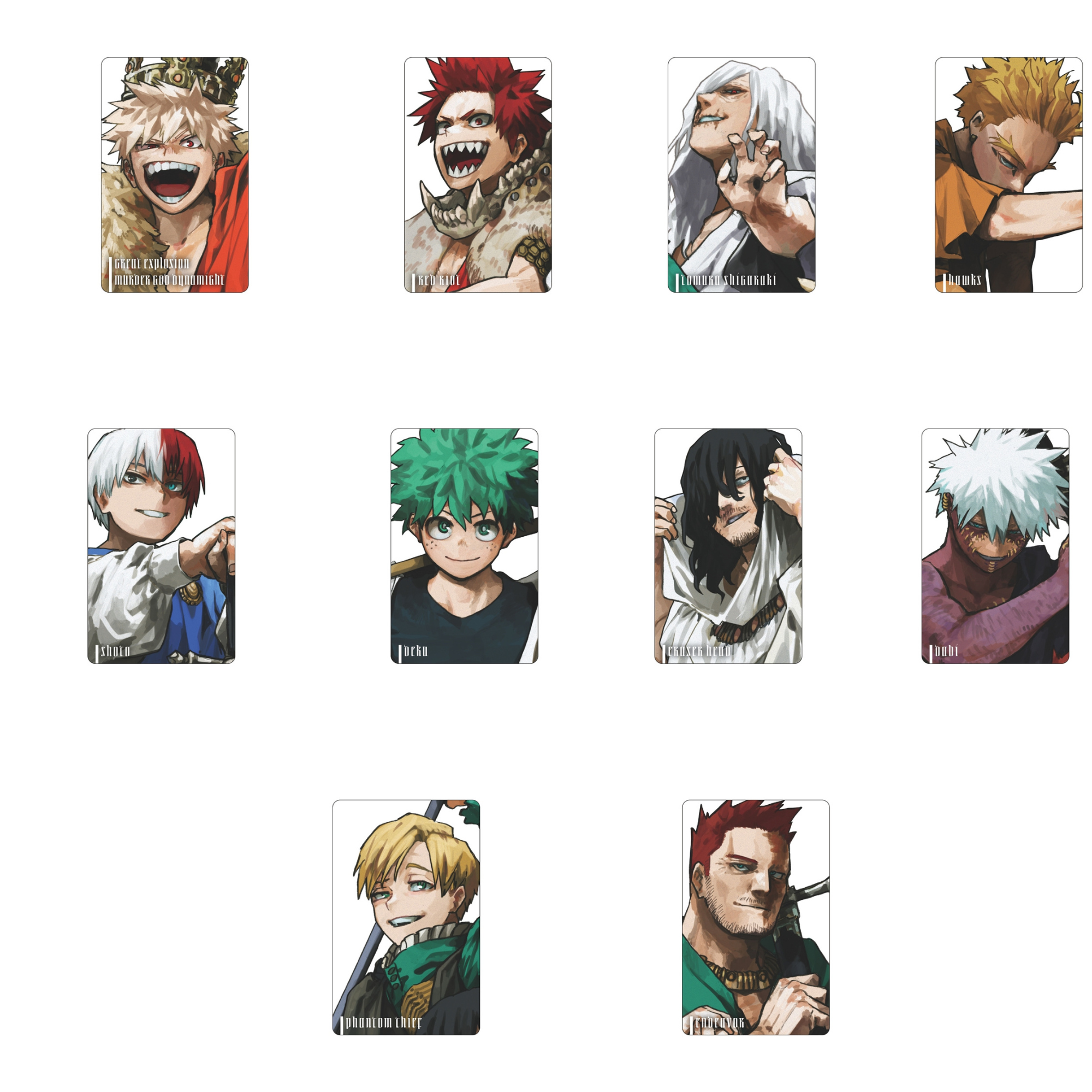 My Hero Academia Jump Giga 2025 Autumn - New Top Ten World Best Hero Character Cards (2 sets / 10 types in total) [Pre-Order Jun 2026]