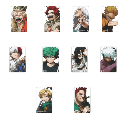 My Hero Academia Jump Giga 2025 Autumn - New Top Ten World Best Hero Character Cards (2 sets / 10 types in total) [Pre-Order Jun 2026]