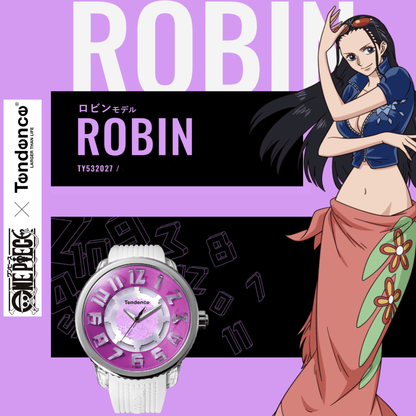 One Piece x Tendence Collaboration Watch - Robin model TY532027 [Pre-Order Sequential Delivery from  Dec 2025]