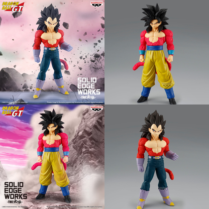 Dragon Ball GT Solid Edge Works - Super Saiyan 4 Vegeta X Super Saiyan 4 Son Goku Special Set of 2