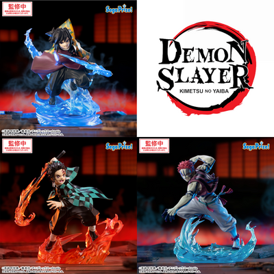 Demon Slayer Xross Link - Giyu Tomioka & Tanjiro Kamado & Akaza Mugen Castle Arc Complete Set of 3 Types