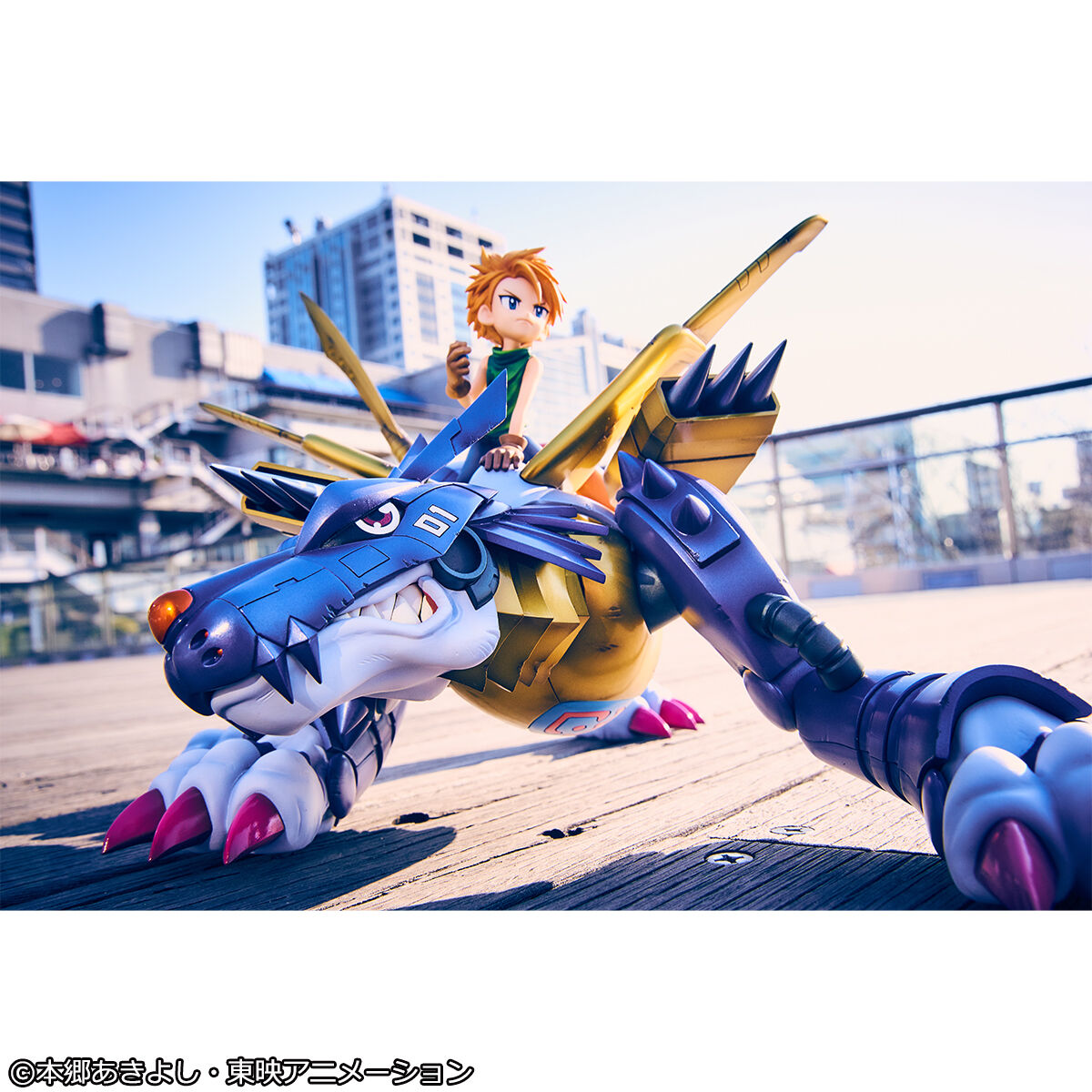 DIGIMON METAL GARURUMON & ISHIDA GEM ST STATUA MEGAHOUSE DIGIMON METAL GARURUMON & ISHIDA GEM ST STATUA MEGAHOUSE