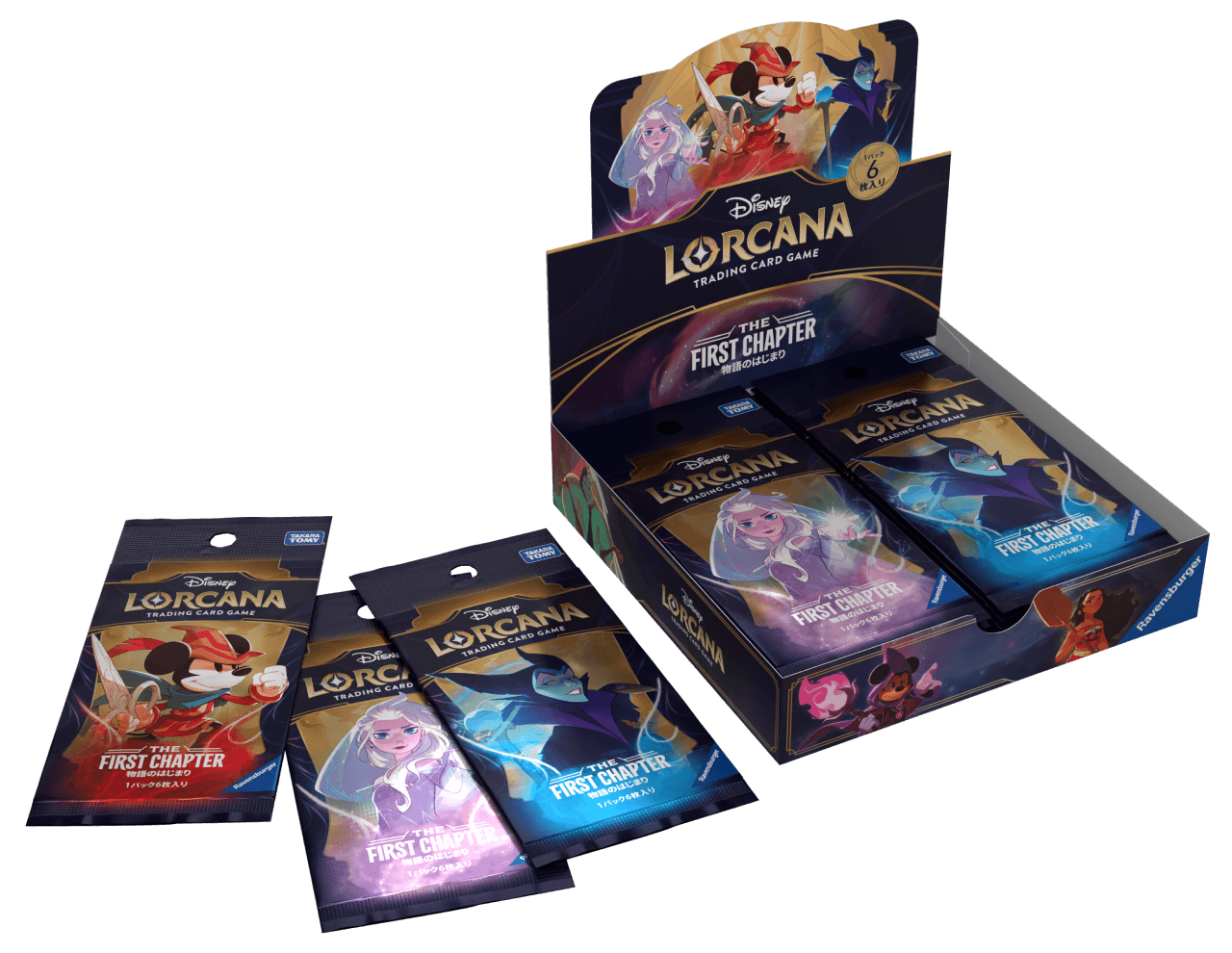 DISNEY LORCANA TCG JAPANESE VERSION - THE FIRST CHAPTER THE STORY BEGINS 16 BOOSTER PACK BOX