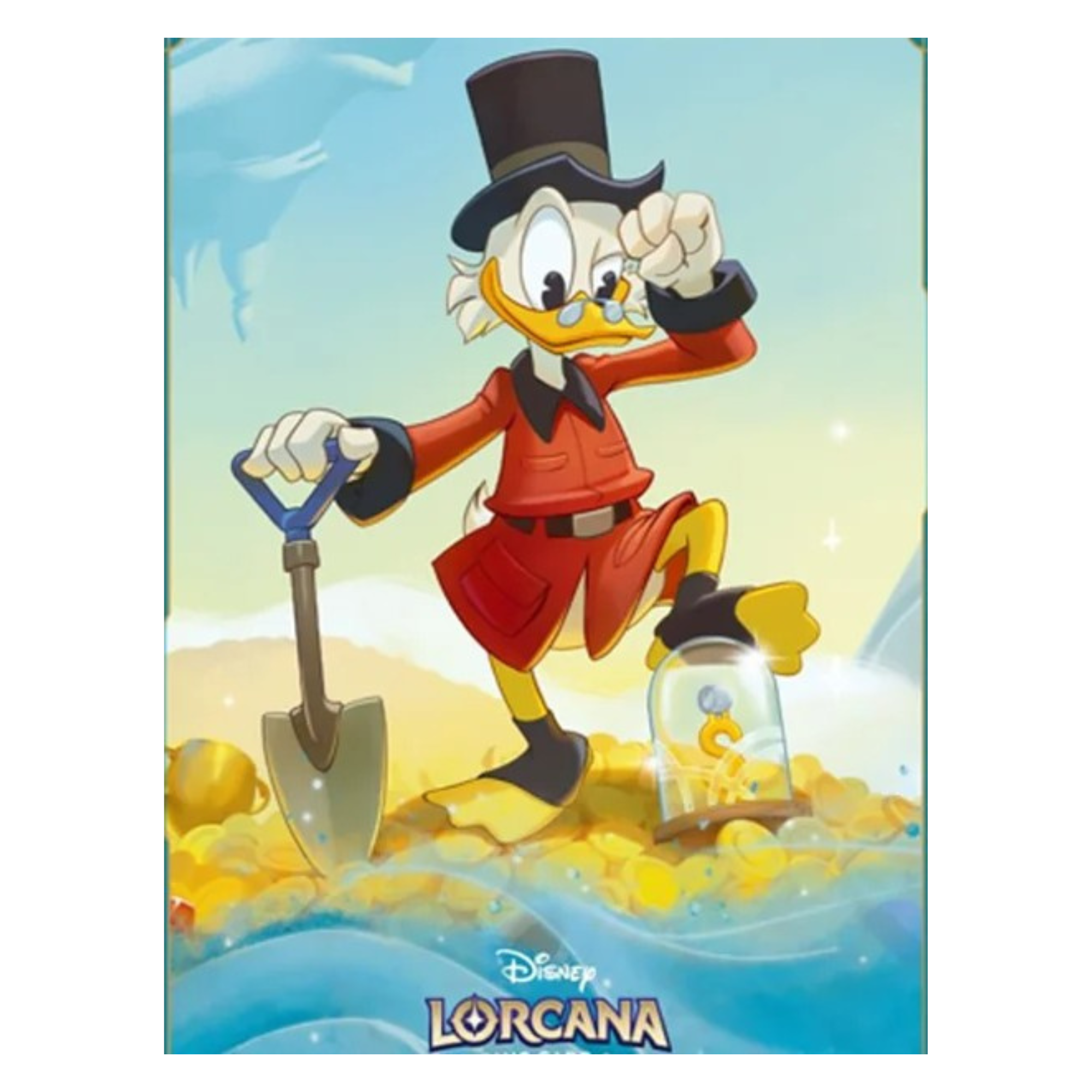 DISNEY LORCANA JAPANESE VERSION OFFICIAL CARD SLEEVE - SCROOGE MCDUCK: THE WORLD'S RICHEST DUCK