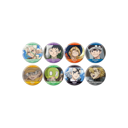 Dr. Stone - Can Badges Scene Illustration 34 Ver. Complete Set of 10 Types [Pre-order Feb 2026]