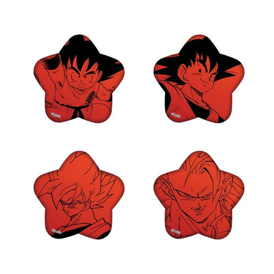 Dragon Ball - Can Badge Complete Set of 4 Son Goku