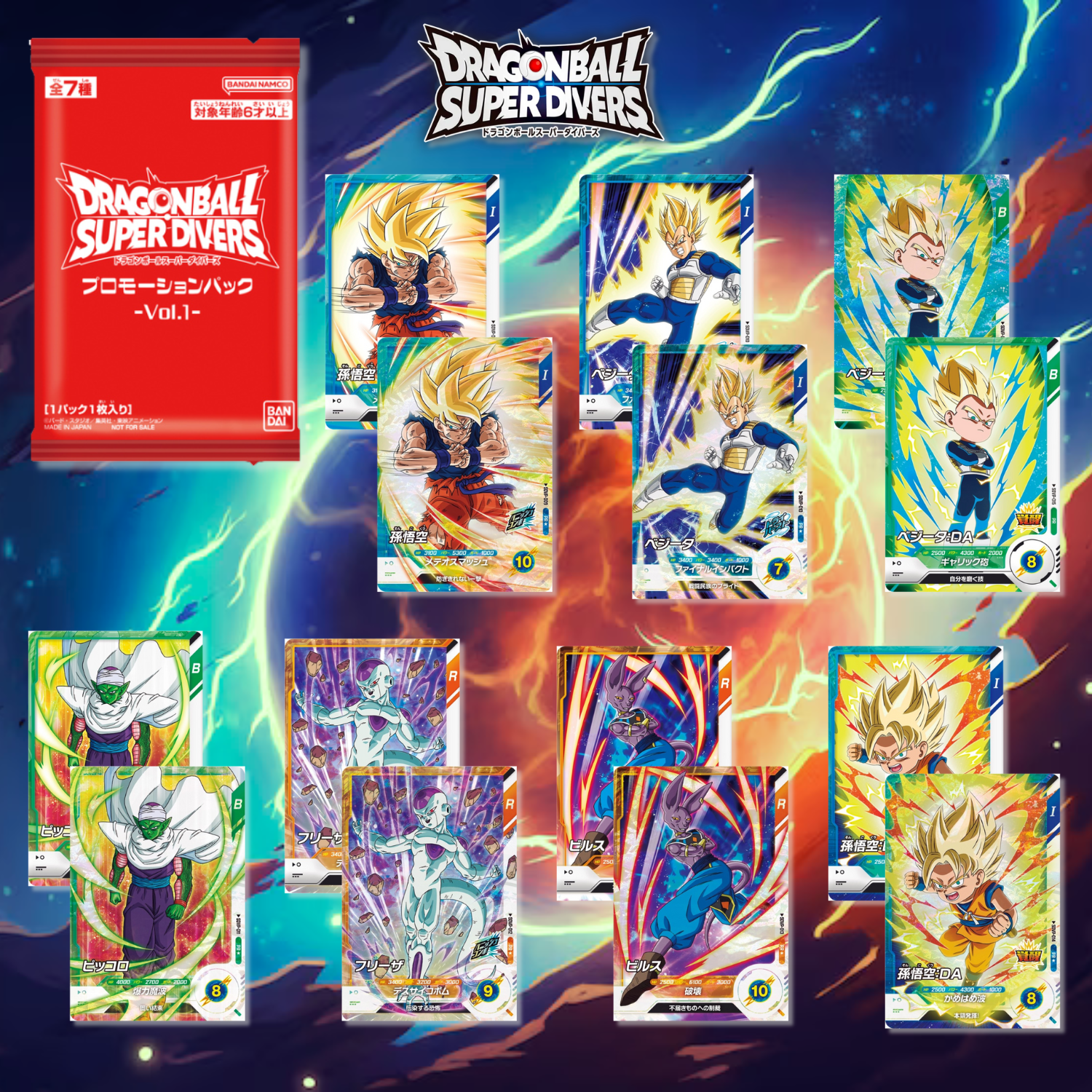 Dragon Ball Card Game Super Divers - Promotion Pack Vol.1