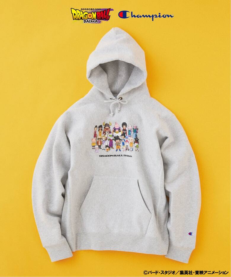 Dragon Ball Daima x Champion - Print Hoodie Gray [Pre-order Dec 2025]