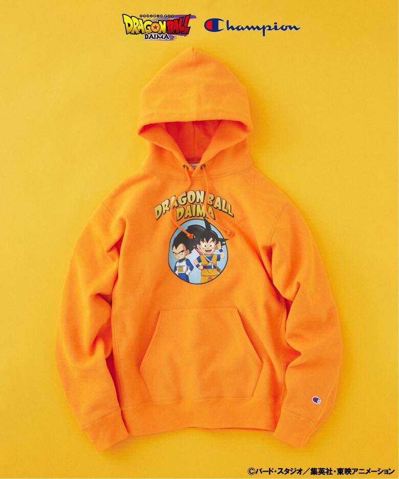 Dragon Ball Daima x Champion - Print Hoodie Orange [Pre-order Dec 2025]