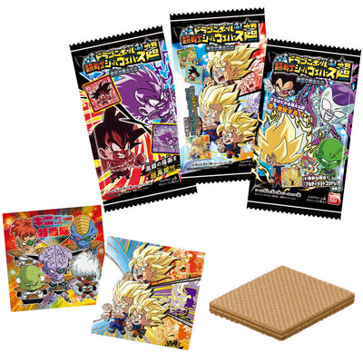 Dragon Ball Super - Warrior Seal Wafer Super Clash of Warriors Candy Toys, Snacks (Box of 20 Pcs)