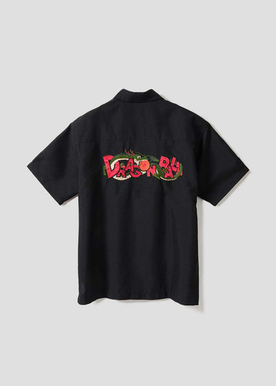Dragon Ball Z Graniph Collection Collaboration Clothing - DRAGON BALL Logo Big Silhouette Politoro Short Sleeve Shirt