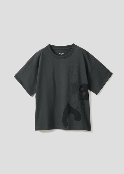 Dragon Ball Z Graniph Collection Collaboration Clothing - Here it is, fireworks Kids Big Silhouette T-shirt