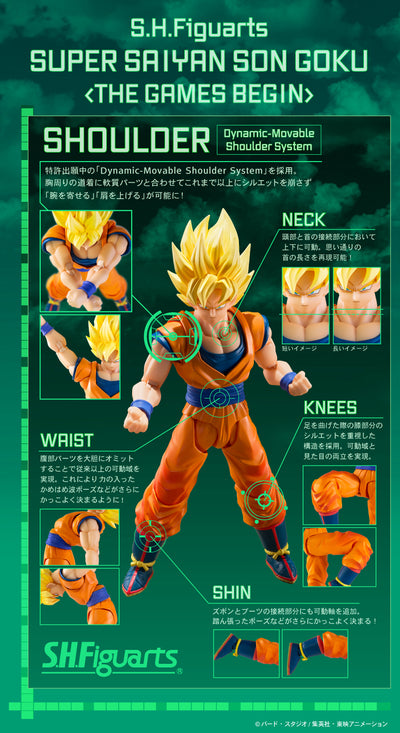 Dragon Ball Z S.H.Figuarts - Super Saiyan Son Goku (The Beginning of the Decisive Battle) [Pre-Order Oct 2026]
